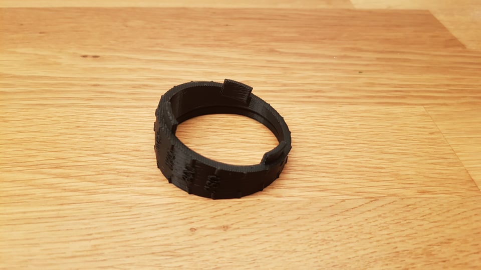 51 mm väljalasketoru 15° põlv, lühike raadius – 3D prindimudel - Pilt 6