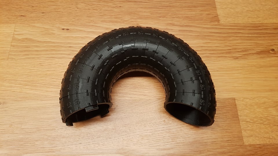 51 mm väljalasketoru 15° põlv, lühike raadius – 3D prindimudel - Pilt 5