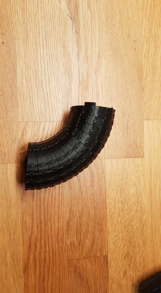 51 mm väljalasketoru pie-cut, lühike raadius – 3D prindimudel - Pilt 5