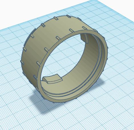 51 mm väljalasketoru sirge osa – 3D prindimudel - Pilt 3
